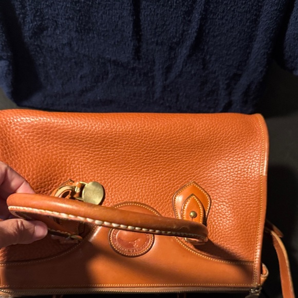Dooney & Bourke Brown Leather Satchel - Picture 5 of 16